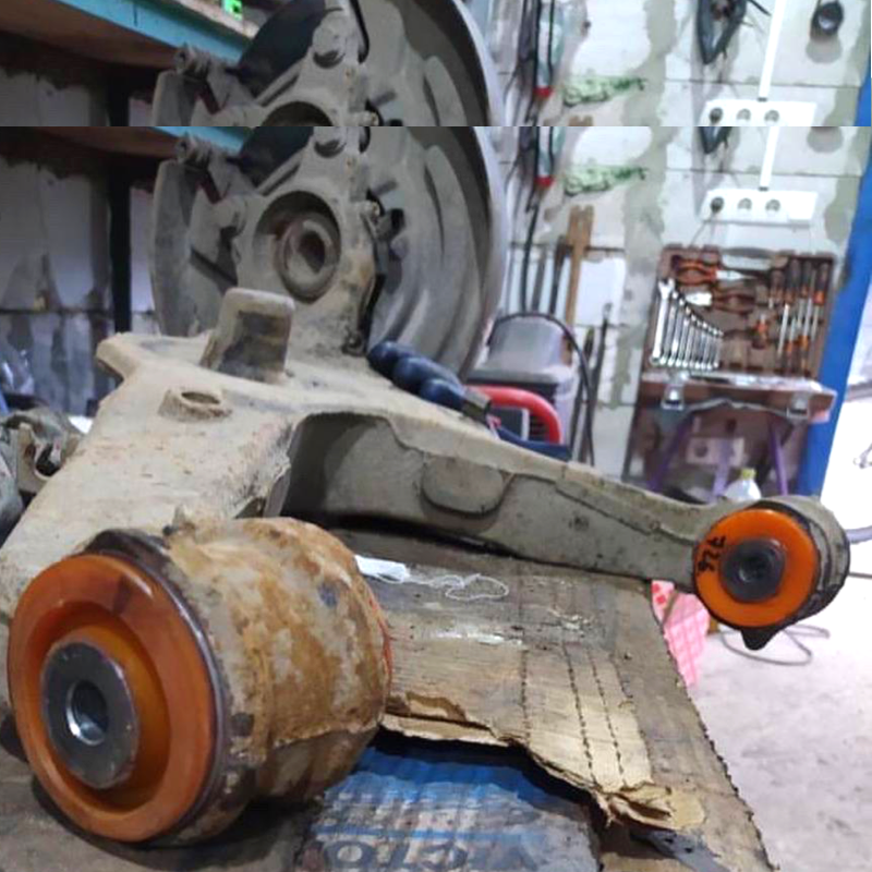 Задній важіль Volkswagen T5 2003-2015 Послуга з перепресування сайлентблоків (Сайлентблоки в ціну не входять)