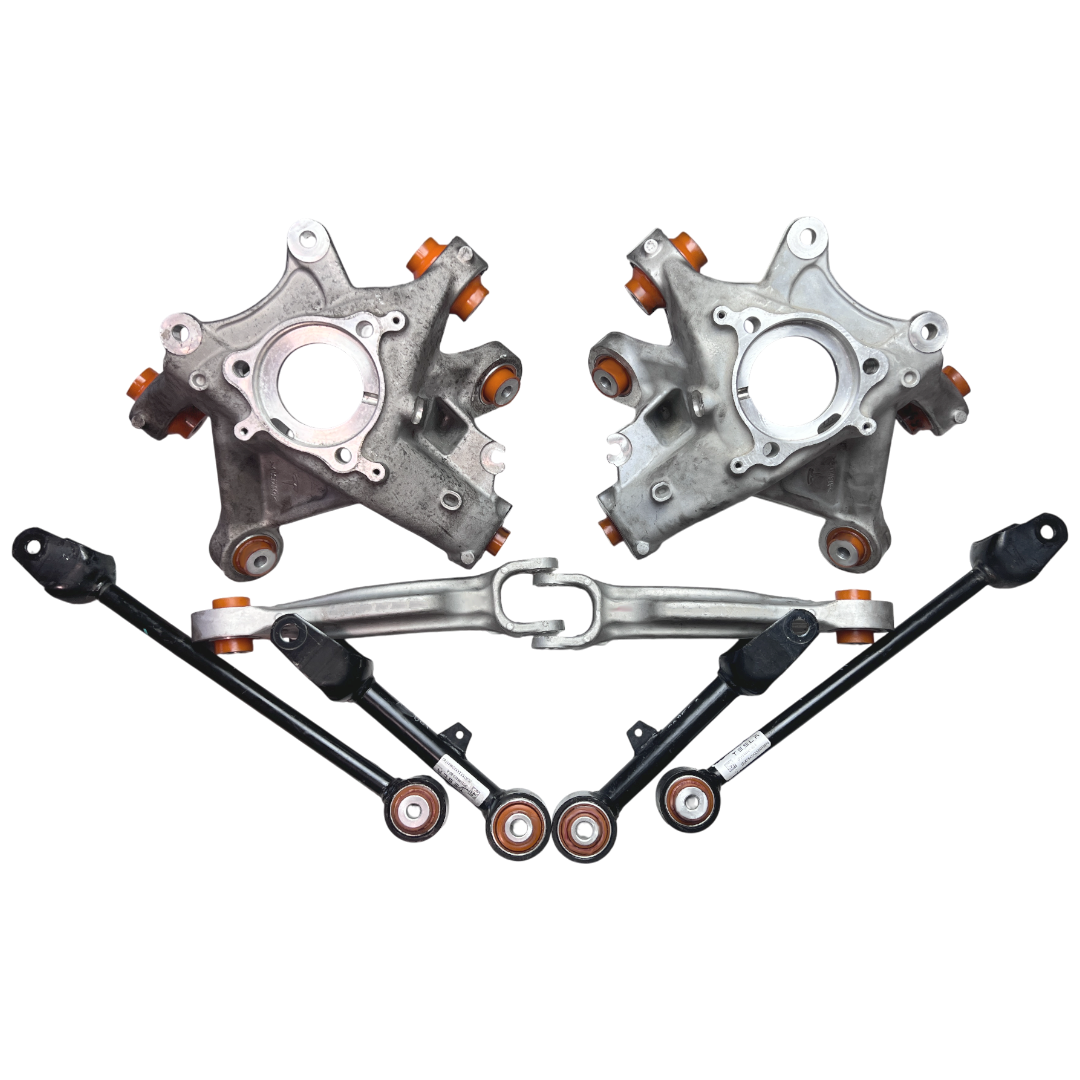 Задня підвіска автомобіля Tesla Model 3 2017- Послуга з перепресування сайлентблоків (Сайлентблоки в ціну не входять)