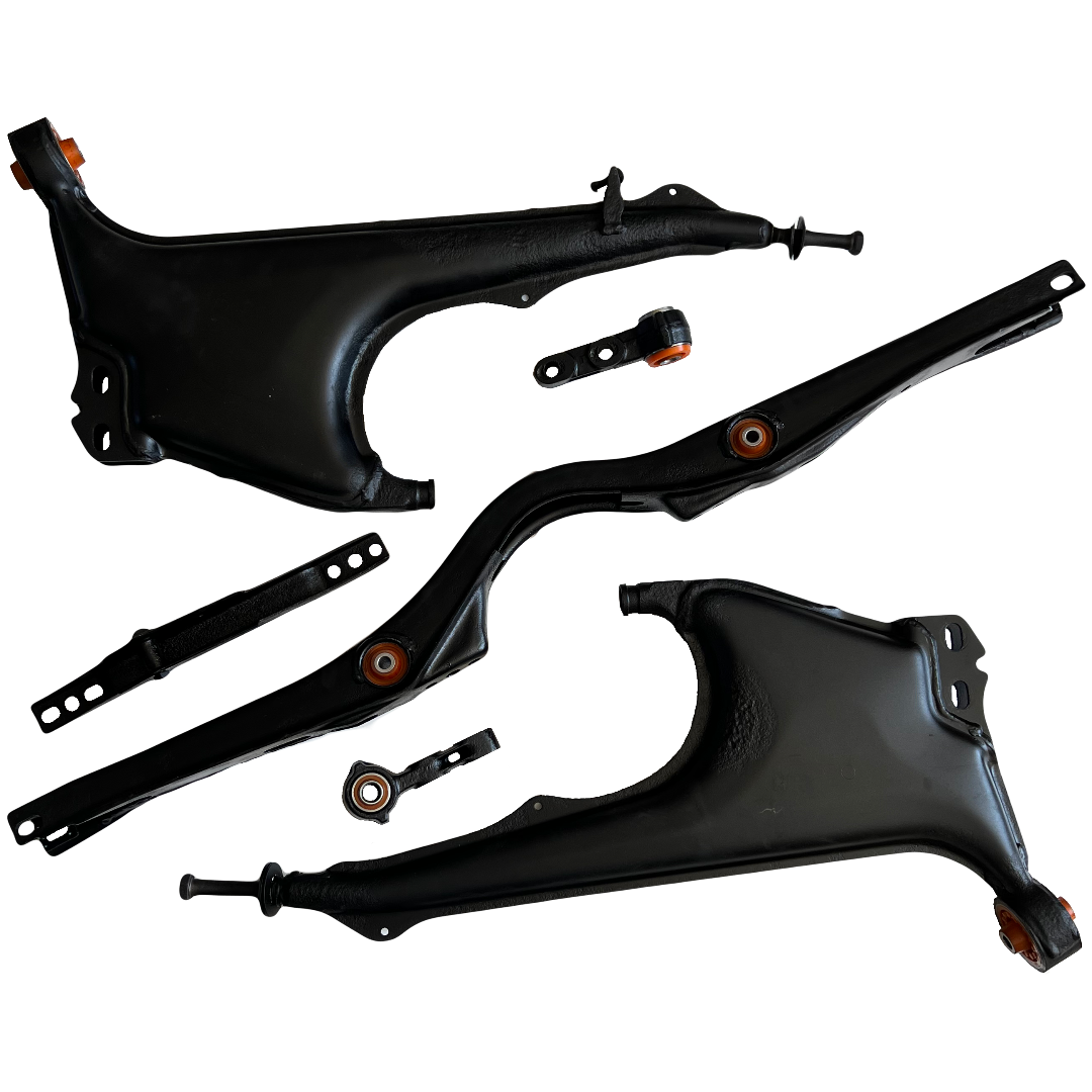 Задня підвіска автомобіля Audi 100 1990-1994 Послуга з піскостуйного очищення, покриття фарбою та перепресування сайлентблока (Сайлентблоки в ціну не входять)