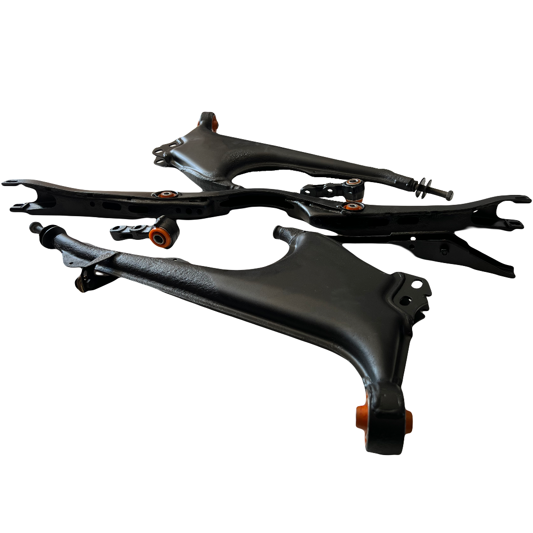 Задня підвіска автомобіля Audi 100 1990-1994 Послуга з піскостуйного очищення, покриття фарбою та перепресування сайлентблока (Сайлентблоки в ціну не входять)