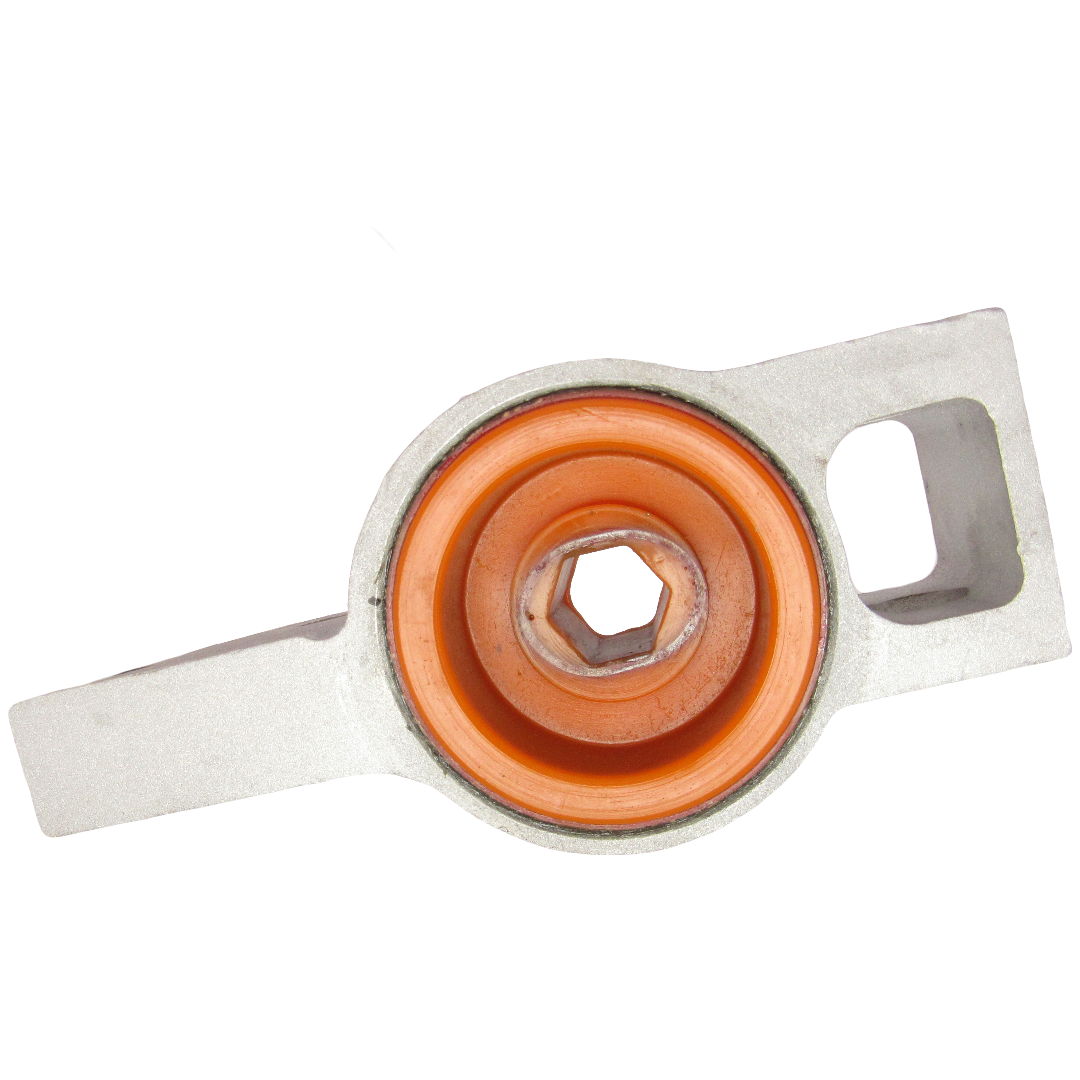 Поліуретановий сайлентблок переднього важеля задній Audi A3 2003-2012 лівий В КРОНШТЕЙНІ Цільнолитий