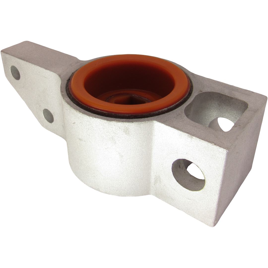 Поліуретановий сайлентблок переднього важеля задній Audi A3 2003-2012 лівий В КРОНШТЕЙНІ Цільнолитий