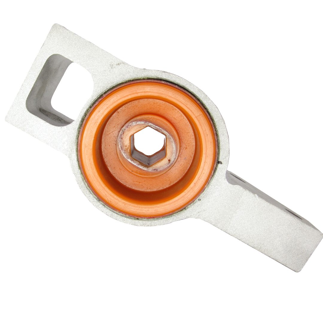 Поліуретановий сайлентблок переднього важеля задній Skoda Yeti 2009-2013 правий В КРОНШТЕЙНІ Цільнолитий