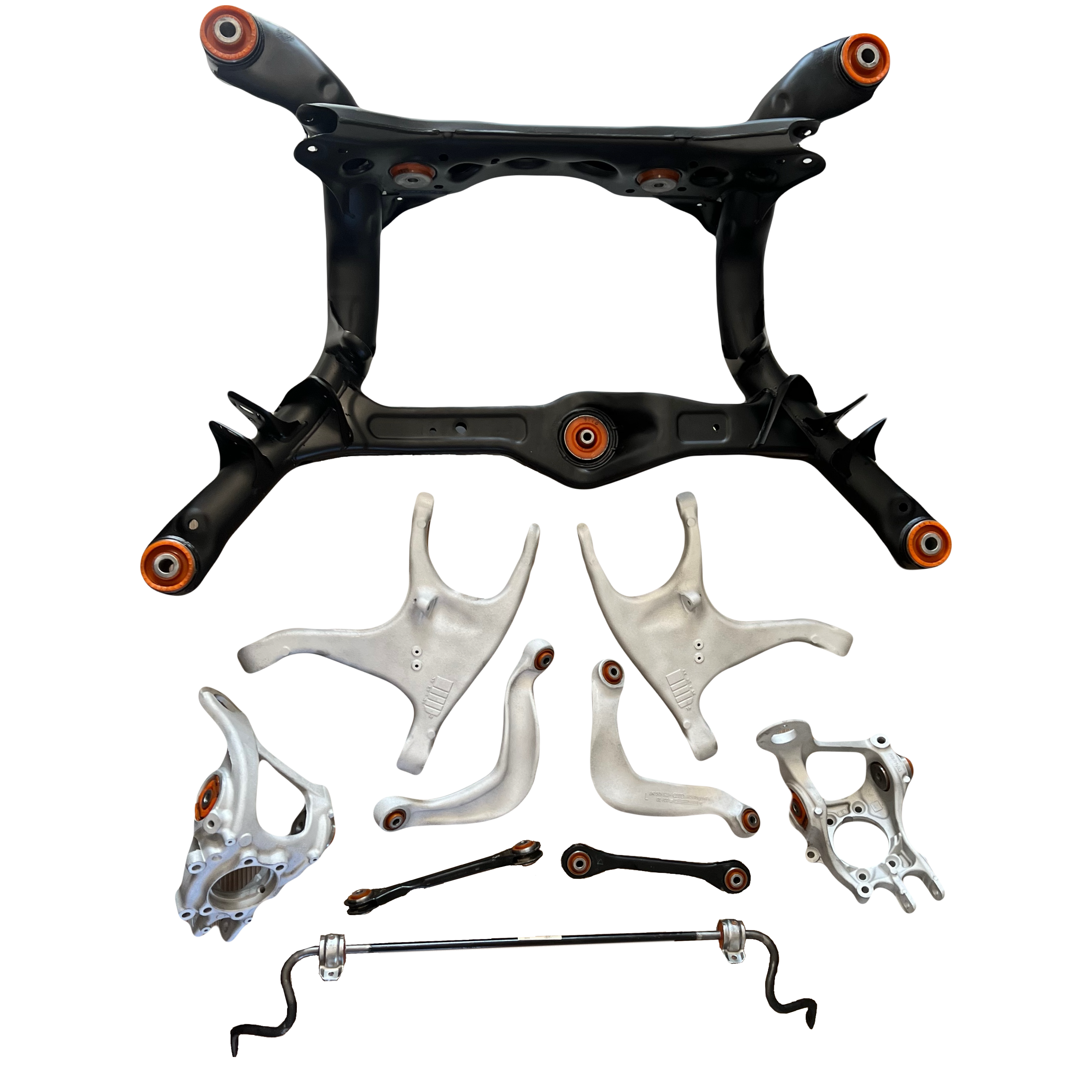 Задня підвіска автомобіля Audi A5 2007-2016 Послуга з піскостуйного очищення, покриття фарбою та перепресування сайлентблока