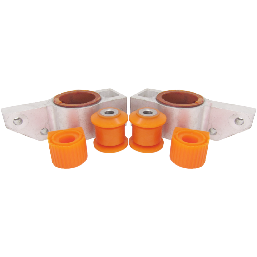 Поліуретановий комплект передньої підвіски Audi A3 2012-2020 ЗАДНІ САЙЛЕНТБЛОКИ В КРОНШТЕЙНІ