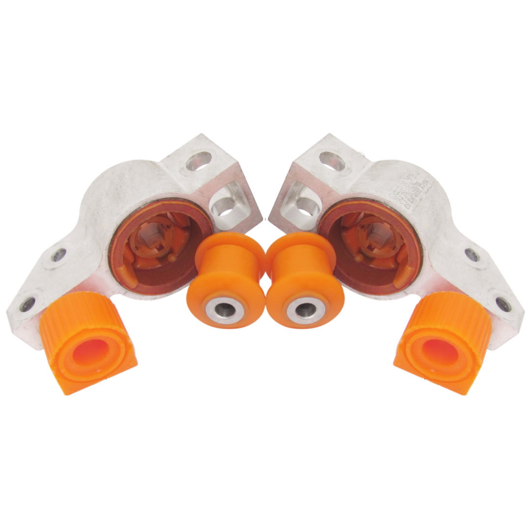 Поліуретановий комплект передньої підвіски Audi A3 2012-2020 ЗАДНІ САЙЛЕНТБЛОКИ В КРОНШТЕЙНІ